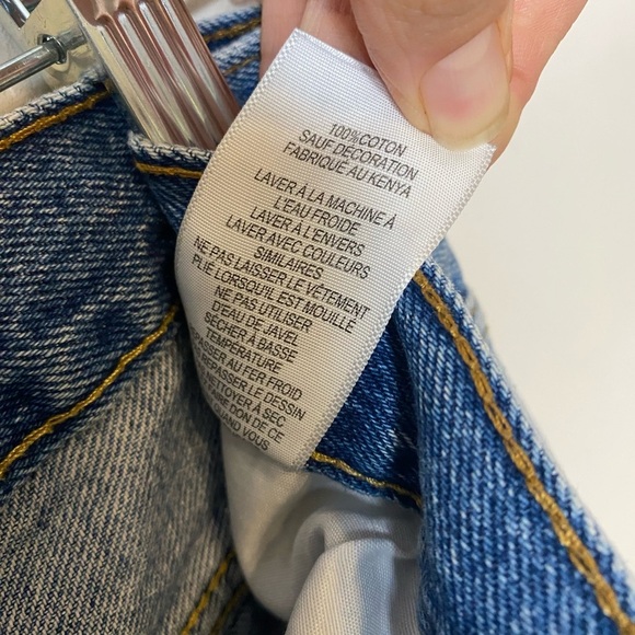 Kids Levi 505 Regular Light Wash Mom Jeans size 16 28 by 28 - Picture 8 of 16